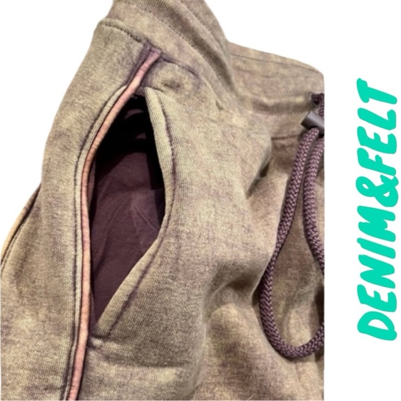 Alphalete Essential Oversized Joggers | Color: Earth Dye Brown Mineral Wash |NEW - Picture 6 of 12